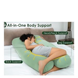 Pregnancy Pillow All In One Body Back support Pillow Gently Used
